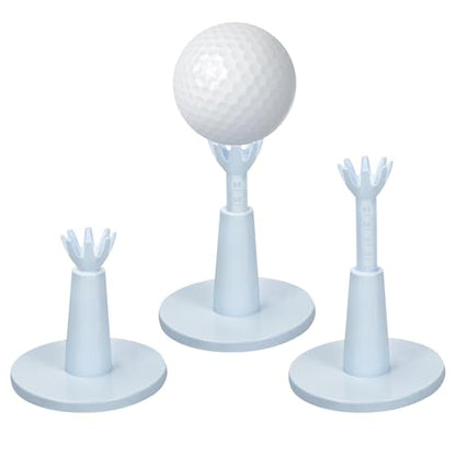 Adjustable Golf Tees - Unbreakable Rubber Golf Tees for Driving Range & Simulator - Essential Golf Accessories for Men Indoor & Outdoor Practice, Durability and Stability Golf Tees