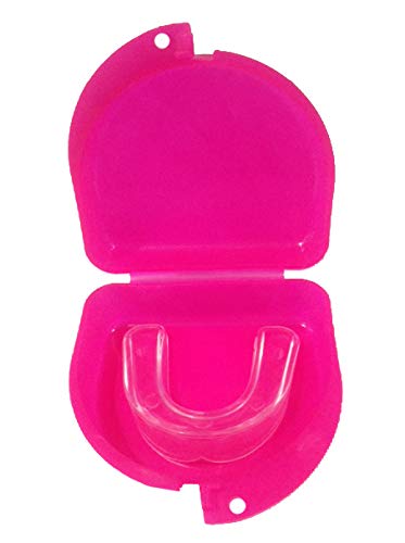Soccer Mouth Guard, Mouthguard, Retainer Case - Soccer Chick - color: Pink