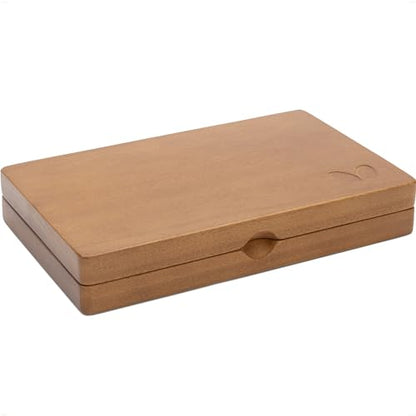 Butterfly Kibako Wooden Case – Rustic Wooden Case with Padded Racket Insert, Metal Hinges, and Magnetic Closure for Protection | Holds One Table Tennis Paddle and Two Balls