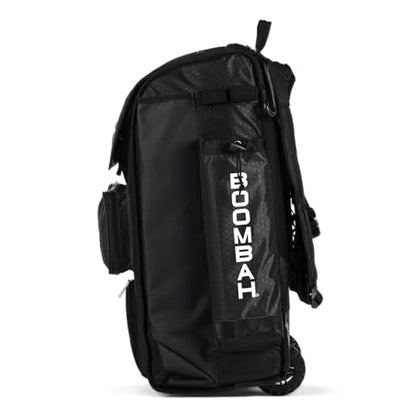 Boombah Catchers Superpack Hybrid Rolling Bat Bag - Multiple Colors - Wheeled & Backpack Version - color: Black