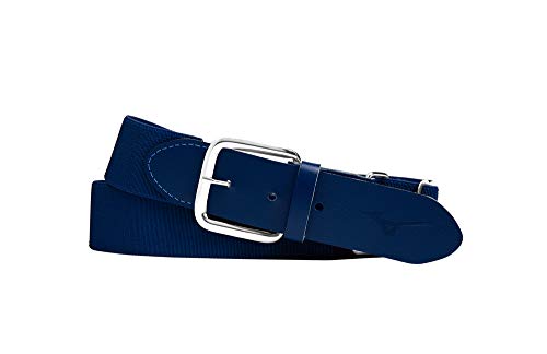 Mizuno Classic Elastic Baseball/Softball Belt | Youth and Adult - color: Navy, size: Adult OSFM