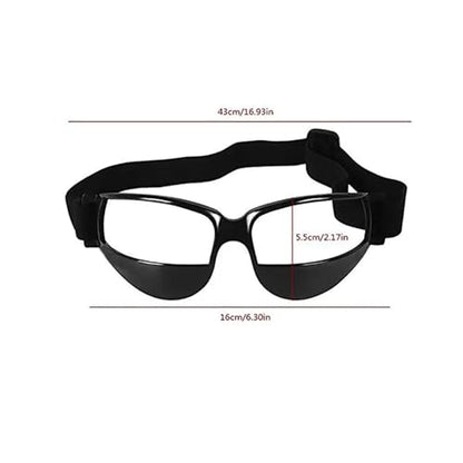 Dribbling Goggles Basketball 4PCS Outdoor Training Frames - Anti Bow Sportswear Supplies for Teenagers Basketball - color: W