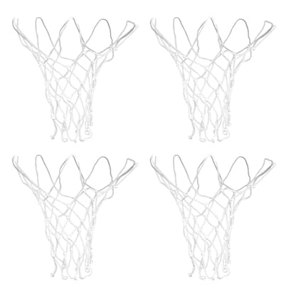 4 Pcs Small Replacement Net for Mini Basketball Hoop Mini Basketball Net Replacement Heavy-Duty Little Small Basketball-Nets 8"-10.25" Hoop for Doors and Walls(White)