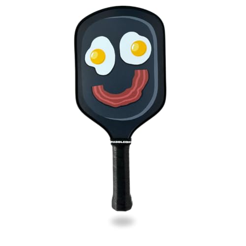 Funny Pickleball Paddles | USAPA Approved Paddle | T700 Carbon Fiber Surface | Propropylene Honeycomb Core | Non-Slip Cushion Grip | Single Paddle | High Grit & Spin | Fun Design - color: Frying Pan