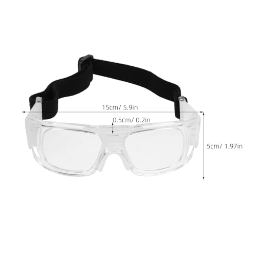 Sports Protection Goggles, Anti-Fog Lenses Goggle for Basketball, Pickleball - Sports Eyewear for Basketball Dribbling Training, Transparent