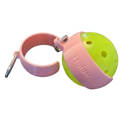 Pickleball Holder | Easily Attach Pickleballs | Ultimate Gift | 2-Pack - color: Pink