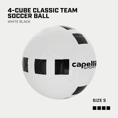 Capelli Sport Soccer Ball Sizes 4, 5 and Mini for Training, Practice Drills and League Play, Youth and Adult