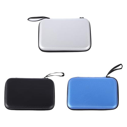 Pingpong Paddles Case Hard Shell Table Tennis Paddle Storage Bag Easy to Carry Great Lovers Pingpong Hard Case Bag for Training and Travel - color: Black