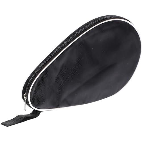 Toyvian Table Tennis Storage Case and Paddle Bag, Half-moon Shape Black Reusable Fixed Ping Pong Racket Organizer for Sports and Leisure Use Assorted style