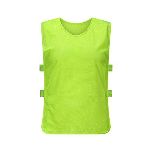 Pinnies Adult Football Jersey, Adjustable Mesh Soccer Jersey - color: Green, size: Medium