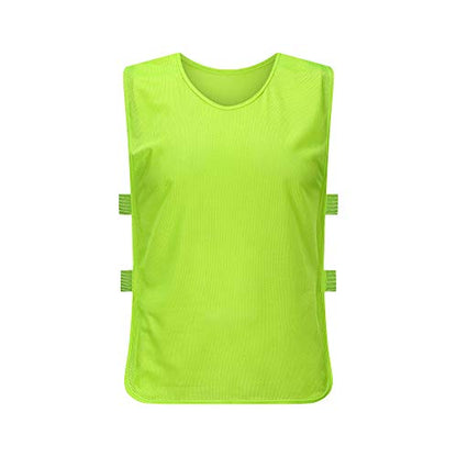 Pinnies Adult Football Jersey, Adjustable Mesh Soccer Jersey - color: Green, size: Medium