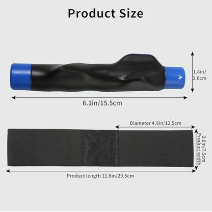 Golf Grip Trainer for Right-Handed Players, Swing Training Aid with Arm Strap for Improving Grip Position and Swing Form, Suitable for Beginners and All Skill Levels