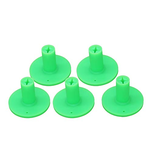 Golf Rubber Tee Holder Set for Golf Driving Range Tee Practice Tool Pack of 5 - color: Green