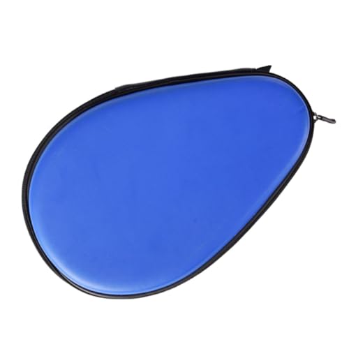DOITOOL Table Tennis Racket Organizer Bag with Protective Cover, Blue Ping Pong Paddle Storage Case for Sports Accessories and Travel