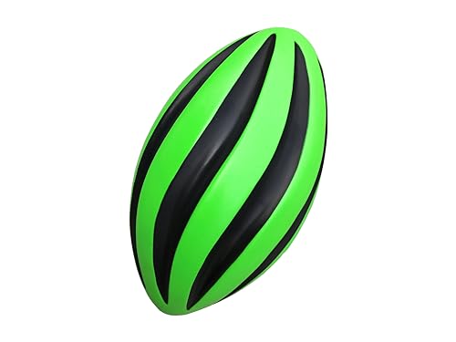 Spiral Foam Football - Soft Foam Football for Kids - 9 Inches - American Football - 1 Each - color: Green/Black