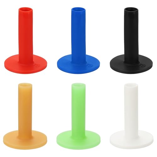 Rubber Golf Practice Tee, Rubber Driving Tee-Fitting for (Indoor/Outdoor/Golf Hitting Mats/Courses/Backyards/Lawns) - color: 6 Colors, size: 2.8 Inch