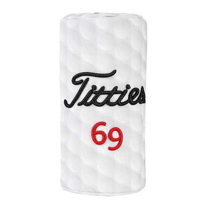 Funny Golf Head Covers - Barrel Style Driver Headcover, Fairway Wood 3 Wood and Hybrid, Putter Covers for Blade and Mallet with 3D Raised Embroidery - Unique Golf Gift & Accessories - size: WOOD