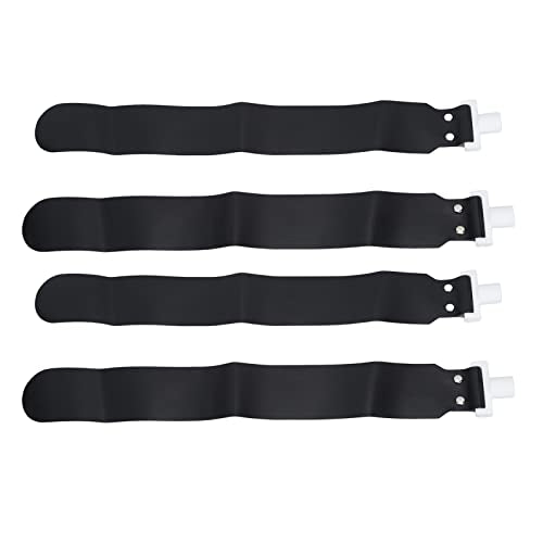 Flag Football Set, Adjustable Flag Football Belts for Kids Youth and Adults Training, 5pcs - color: Black