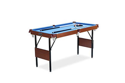 RACK Crux 55-inch Folding Billiard/Pool Table – Portable, Space-Saving Foldable Design - style: Blue Original