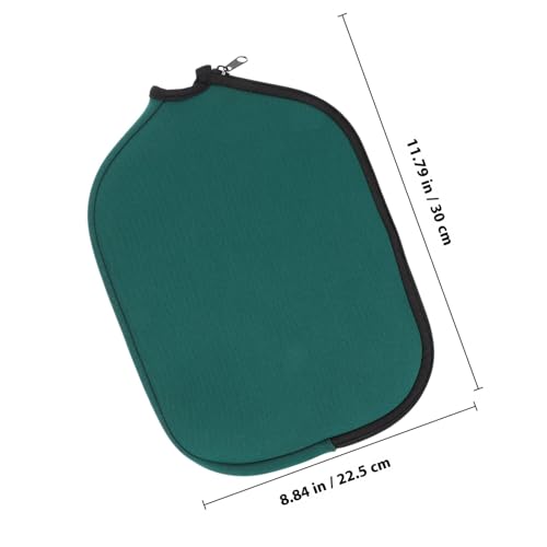 SUPVOX Table Tennis Paddle Sleeve Protective Storage Bag, Neoprene Scratch-resistant Racket Fixed Case, Portable Green Cover for Ping Pong Paddle Protection and Game Use
