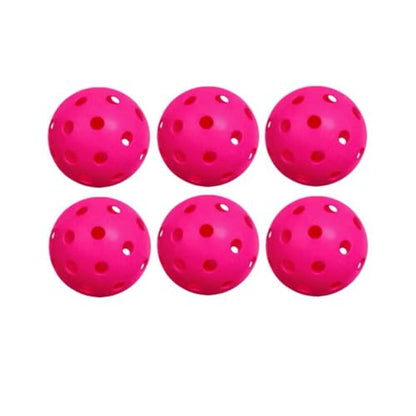 Honeycomb Pickle Balls Outdoor 40 Holes - Durable High Hard Fast Bounce USAPA Approved - True Flight Tournament Pickle Ball - 6Pack - Accessories for Sports&Entertainment Play