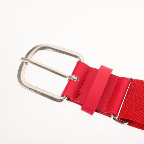 MAGICLULU Youth Baseball Belt Elastic Stretch Red Alloy Waistband Baseball Protective Girdle for Softball and Football Sports