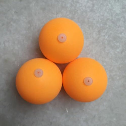 GALPADA 100pcs 27mm Table Tennis Balls with Hole, Abs Plastic Ping Pong Balls for Practice Machine Training, Yellow Bulk Set for Leisure and Competition Use