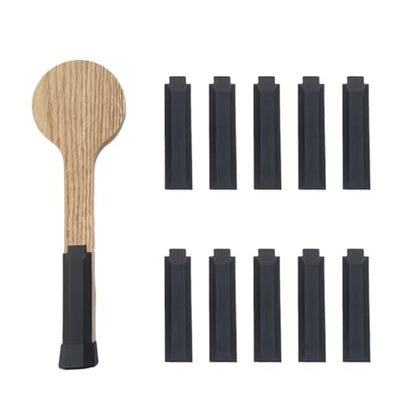 Pickleball Paddle Handle Cotton Cushion, 10 Pieces, Replacement Accessories for Enhanced Comfort and Control, Vibration Reduction, Black
