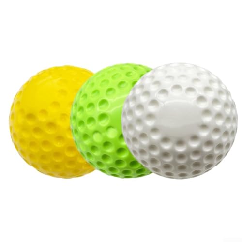 Dimpled Baseball Softball For Pitching Machine, 9 Or 12 Inch, PU Material, For Baseball Pitching Machines And Used For Daily Hitting Training(12 inch White)