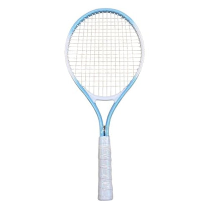 Tennis Racket, Tennis Equipment, Shockproof, Comfortable, Nylon Strings, Tennis Racket for Outdoor Leisure Game, Blue White