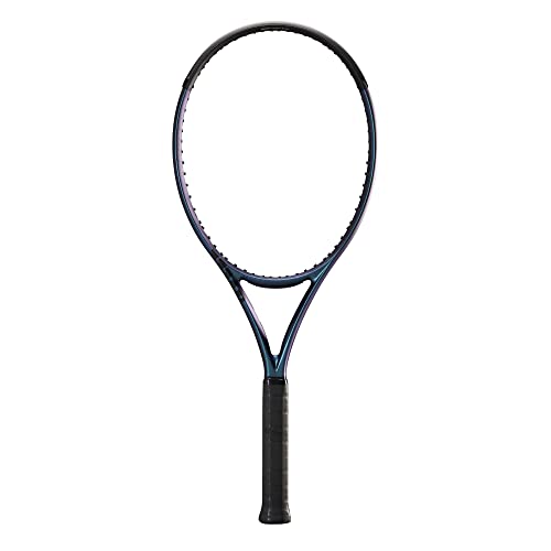 Wilson Ultra 108 V4.0 Performance Tennis Rackets, Strung with Sensation 16 Natural at Mid Range Tension - size: Grip Size 4 - 4 1/2"