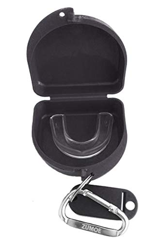 Soccer Mouth Guard, Mouthguard, Retainer Case - Soccer Chick - color: Black