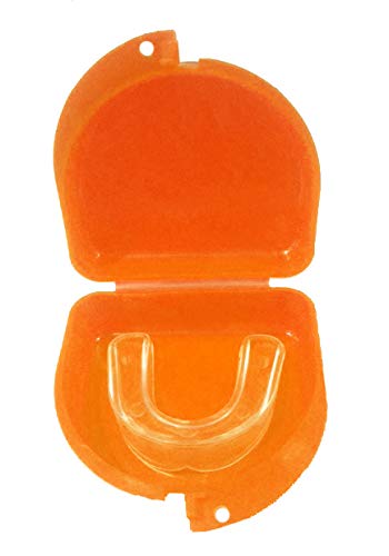Lacrosse Mouthuard Retainer Case - Lacrosse Sticks (Orange) - color: Orange