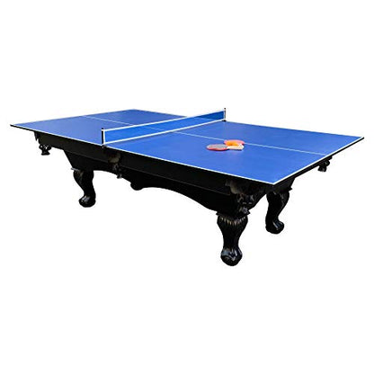 RACK Virgo Table Tennis Conversion Top for Billiard/Pool Table 4 Piece– Indoor Ping Pong Tabletop - color: blue