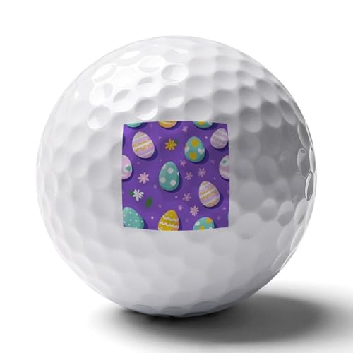 Colorful Easter Eggs Custom Golf Balls Soft Practice Training Golf Balls for Men Women Indoor Or Outdoor Use