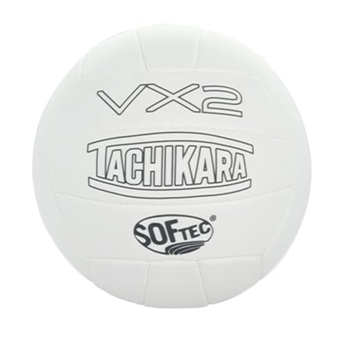 Tachikara VX2 Solid & Spark Volleyball - color: White, style: Solid
