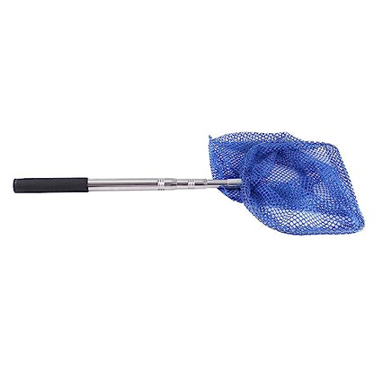 Portable Telescopic Scoop Net Table Tennis Ball Picker Net Table Tennis Ball Picker Container Training Tool for Ball, Blue