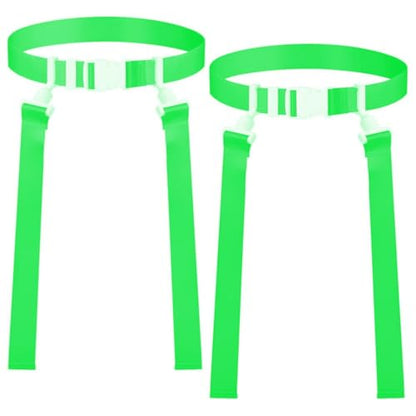 Trained Man Flag Football Belts, Adjustable Flag Football Set for Sports Teams, Training & Competition - color: Green 2 Man Flag Football Set, style: 2 Man Flag Football Sets