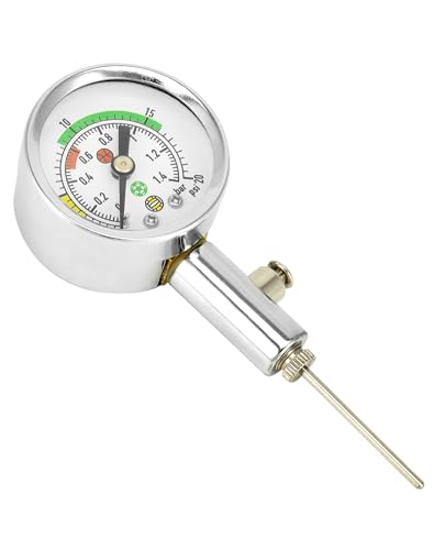 QWORK Ball Pressure Gauge, Professional Accurate Air Pressure Measurement for Various Sports Balls