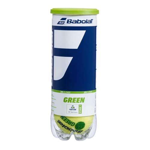Babolat Green Tennis Balls (3 Ball Can), Green, One Size