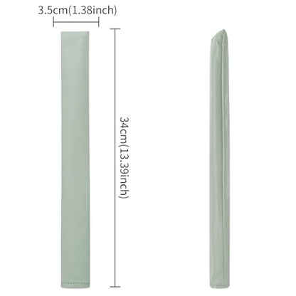 Golf Alignment Stick Cover Premium Leather Perfect Cover for Alignment Sticks Classic Blank Direction Rod Design Alignment Sticks Holder Golf Club Protector Holds 2 Sticks. - color: Grey Green