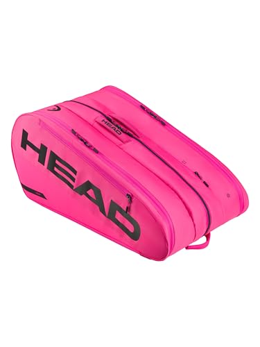 HEAD Tour Racquet Bag XL (12R) Tennis Bag - Holds Up to 12 Racquets, CCT+ Climate Control Technology, 3 Main Compartments, Shoe Pocket & Backpack Carry System - color: Pink