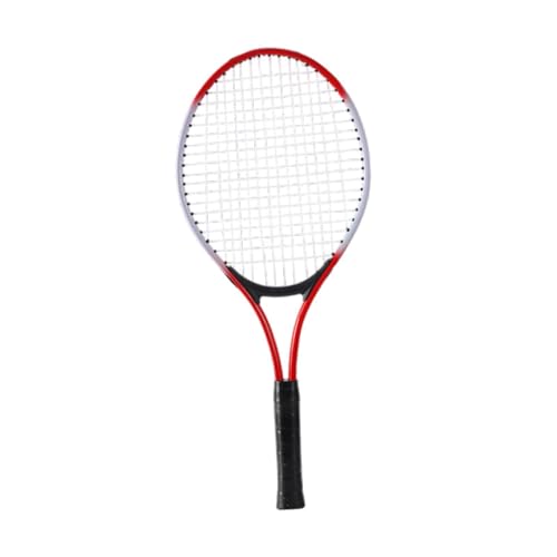 Only Tennis Racket, Tennis Equipment, Non-Slip Grip, High Strength Nylon Strings, Professional for Park, Backyard and Outdoor Games, Kids Red