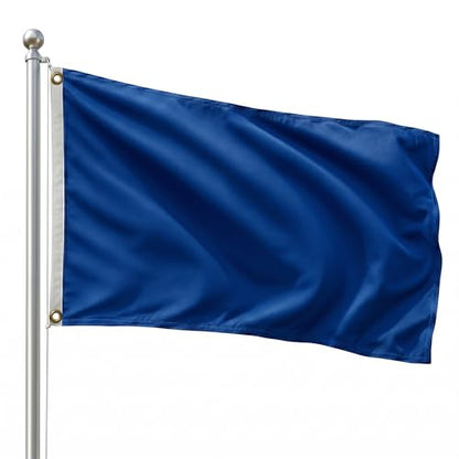 DMSE Solid Royal Blue Flag, 2x3 Flag, UV Resistant, Fade Resistant Material with Metal Grommets (2ft x 3ft), (Polyester), (Royal Blue) - color: Royal Blue, size: Polyester (2 x 3 ft)