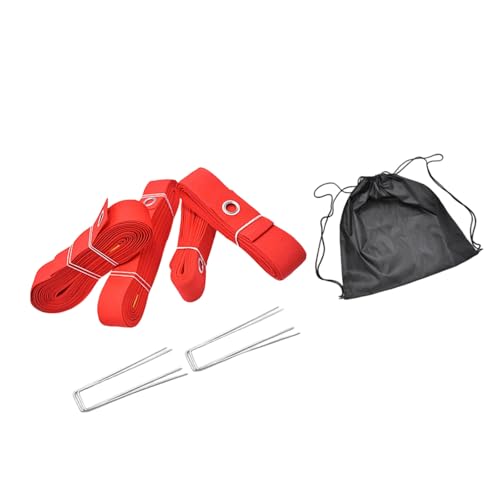 Beach Volleyball Line with Ground Nails Outdoor Volleyball Boundaries Line Courts Webbing Marker Enduring Courts Webbing Marker