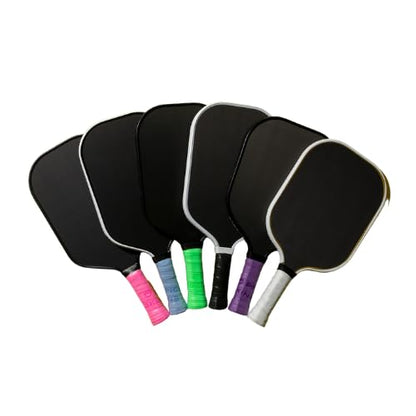 Thin Sliced Overgrip - Pickleball All-Weather Rubber Handle Grip, Single or Multipack - Black, White, Green, Pink, Blue, Purple, Green Tie Dye - Pickleball Accessory