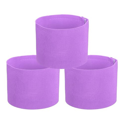 PATIKIL Soccer Captain Armband, Captain Arm Bands for Soccer Elastic Captain Arm Band Sports Captain Armbands - color: Light Purple