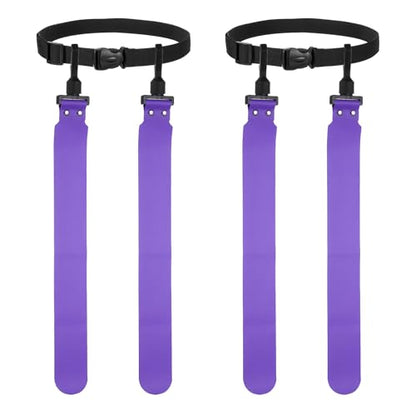 Flag Football, Adjustable Flag Football Belts with Belt and Flags Easy Tear Away - color: Purple