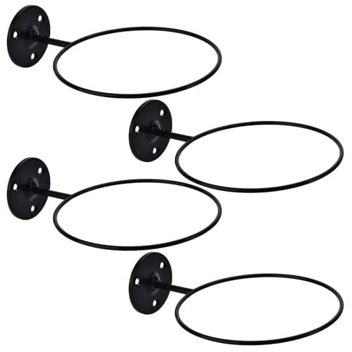 Basketball Holder Wall Mount, 7 inch Diameter Metal Ball Holder, Storage for Basketball, Football, Volleyball, Soccer, Ball Rack Display for Sports Accessories Organizer (Roll, 4 Pack) - color: Roll, size: 4