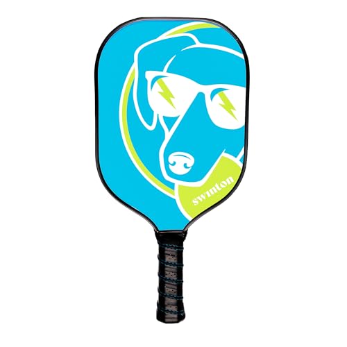 Swinton Pickleball Paddles, USAPA Approved Carbon Fiber Pickleball Paddle for Power, Control & Spin, Advanced Sweet Spot Textured Surface for Precision Shots Comfortable Anti-Slip Grip for Men & Women - color: Blue